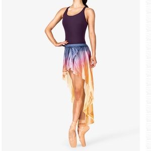 Baum’s Dancewear Watercolor Hi-Lo Pull-On Skirt